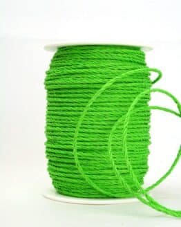 Baumwollkordel grün, 3 mm - kordeln