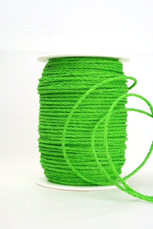Baumwollkordel grün, 3 mm - kordeln