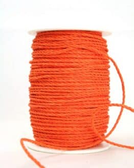 Baumwollkordel orange, 3 mm - kordeln