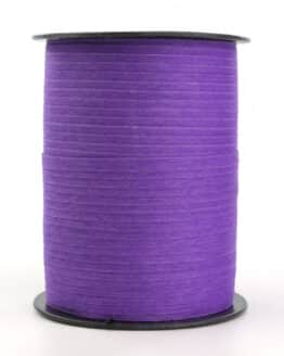 Baumwoll-Kräuselband lila, 5 mm - polyband, eco-baender, biologisch-abbaubar, raffia, ballonbaender, bastband, kompostierbare-geschenkbaender