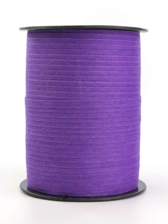 Baumwoll-Kräuselband lila, 5 mm - kompostierbare-geschenkbaender, polyband, eco-baender, biologisch-abbaubar, raffia, ballonbaender, bastband