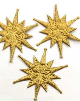 Deko-Stern, gold, 60 mm, 20 Stück - accessoires