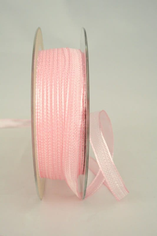 Schmales Dekoband mit Struktur, rosa, 10 mm breit - sonderangebot, dekoband