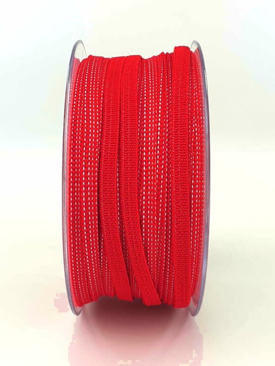 Gummiband (Elastikband), rot, 5 mm breit, 20 m Rolle - corona-hilfsmittel, elastikband