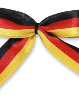 Fertigschleife aus 25 mm Satinband, Deutschland, mit Befestigungsclip