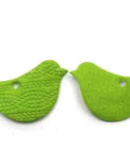 Filz-Dekovogel, grün, 70 mm, 20 Stück - accessoires, geschenkanhaenger