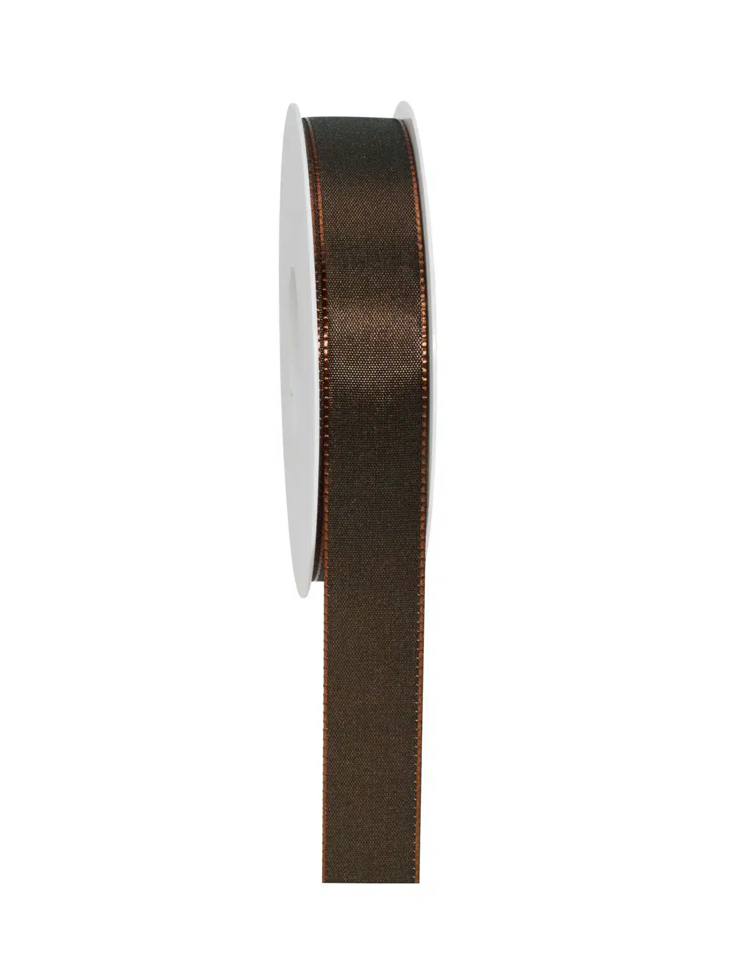 Geschenkband Basic - Taftband - schoko - 25mm - 50m - 884452570150