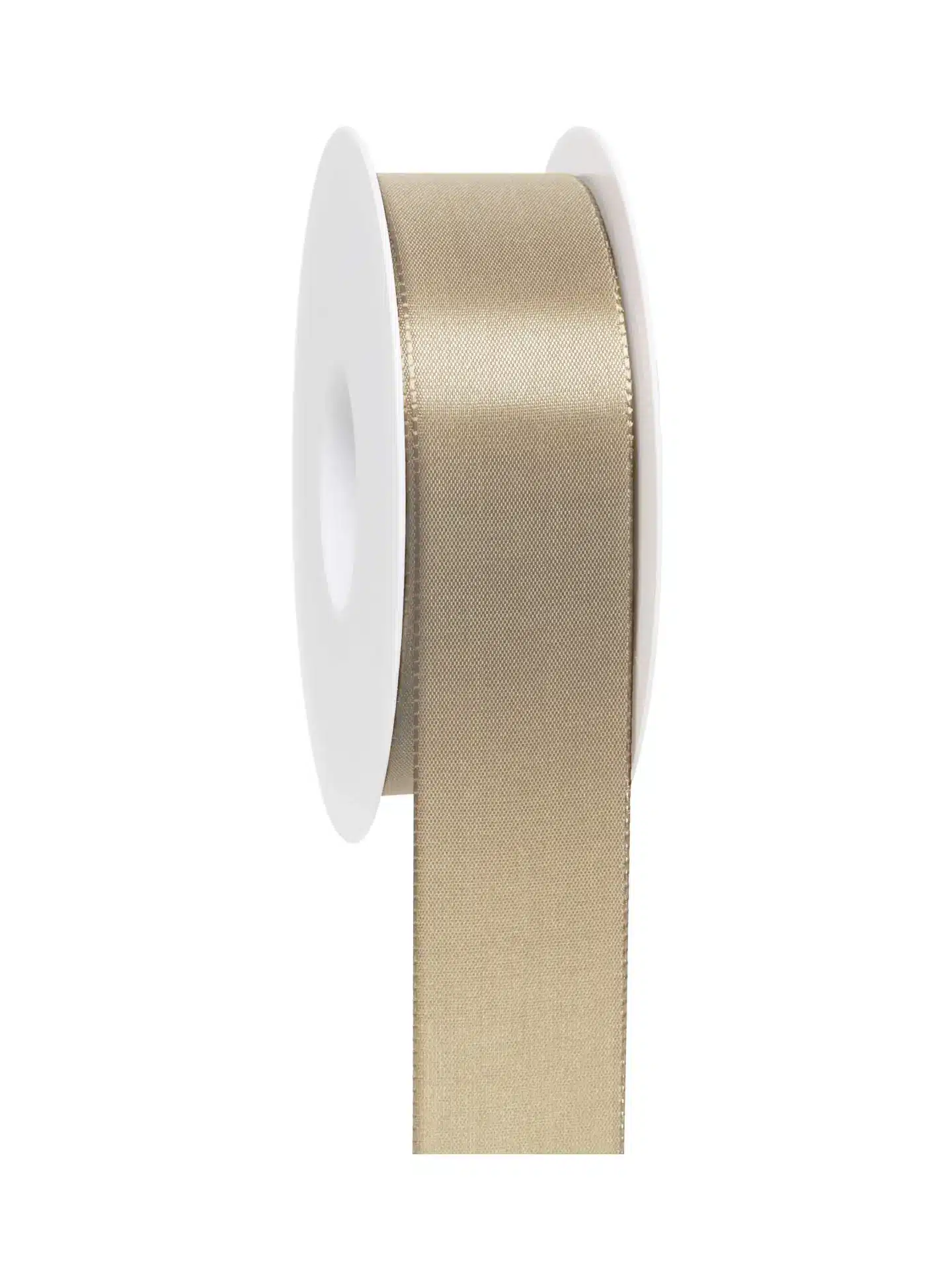 Geschenkband Basic - Taftband - warm taupe - 40mm - 50m - 884454002950