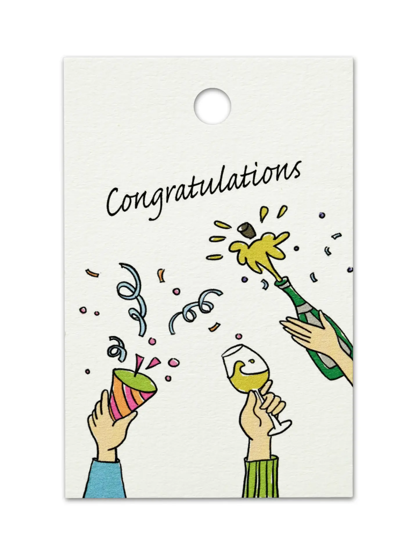 Geschenkband Congrats - Anhänger - creme-multicolor - 80mm - 16m - 867928002116 Geschenkband Congrats - Anhänger - creme-multicolor - 80mm - 16m - 867928002116