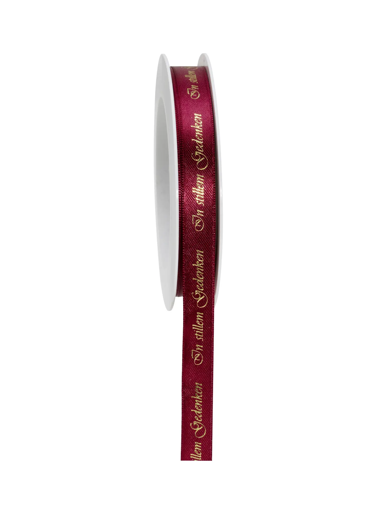 Geschenkband Stiller Abschied - kardinal-gold - 15mm - 18m - 892701502618