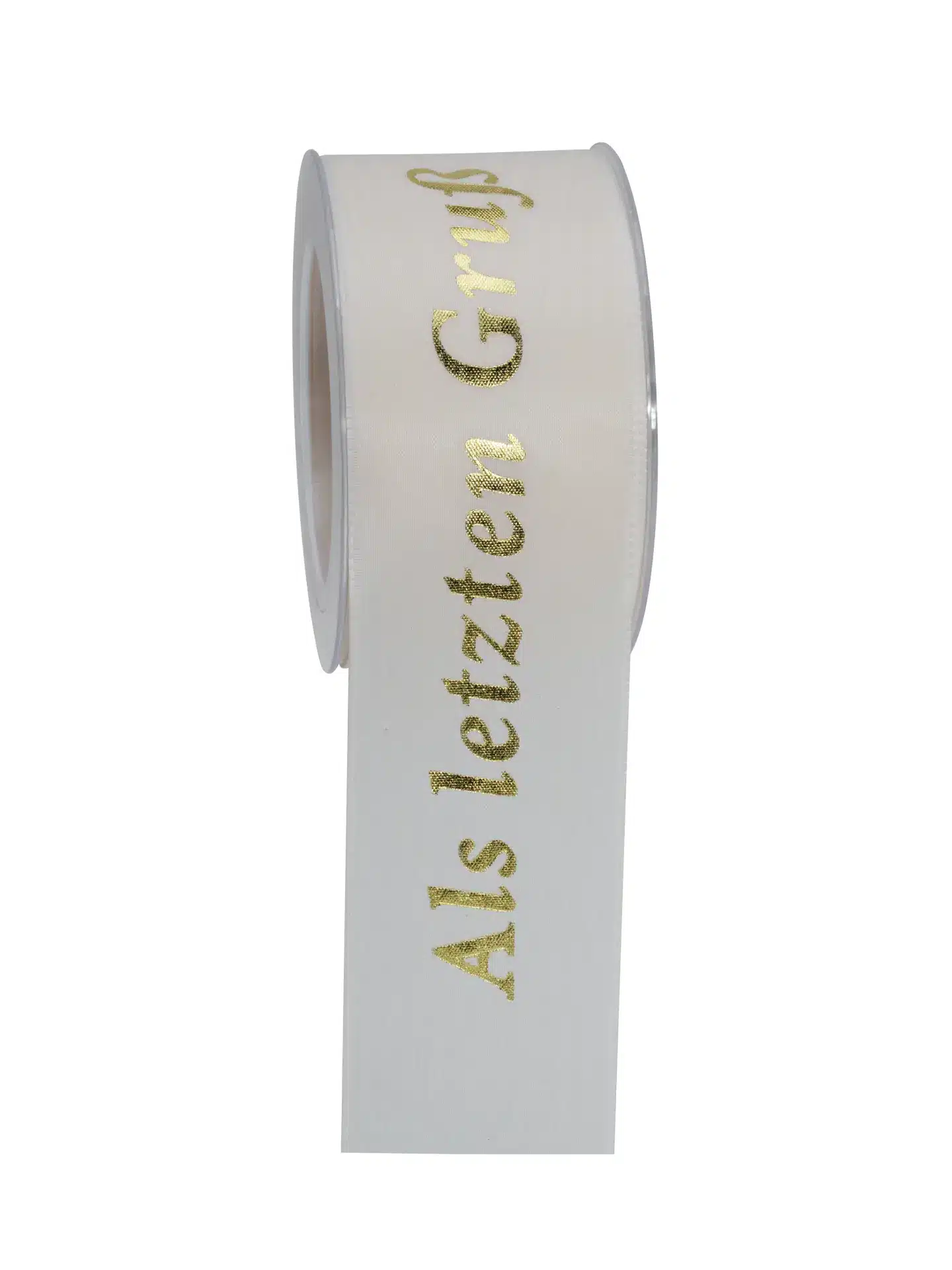 Geschenkband a.l.Gruß - creme-gold - 60mm - 20m - 887706002120