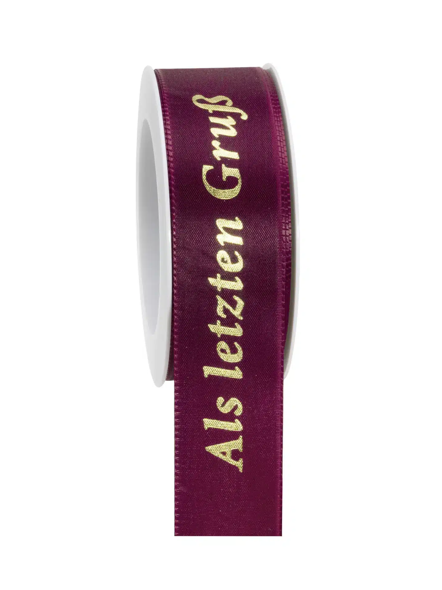 Geschenkband a.l.Gruß - kardinal-gold - 40mm - 20m - 887704002620
