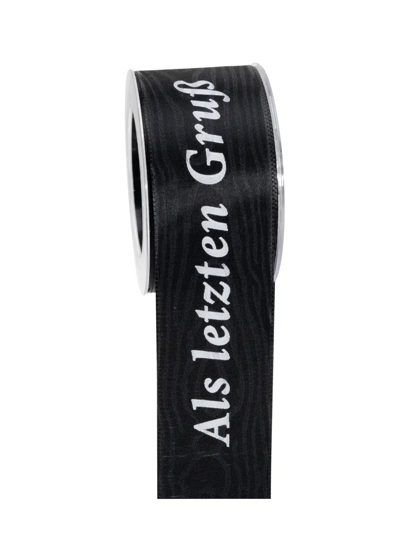 Geschenkband a.l.Gruß - schwarz-weiss - 60mm - 20m - 887706000120