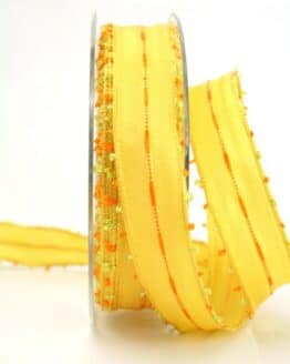 Geschenkband gelb-orange 25mm (70100-25-215)