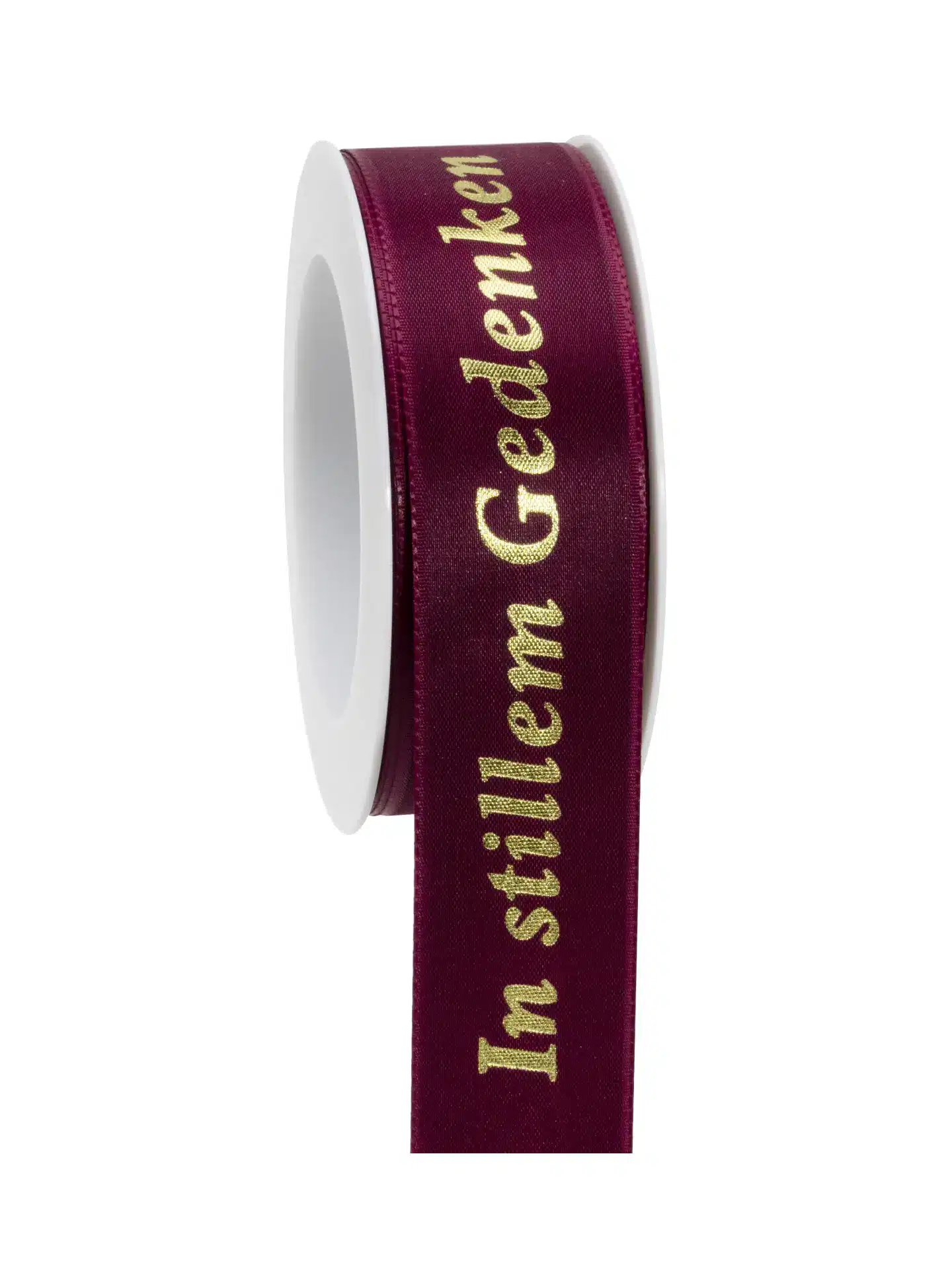 Geschenkband i.s.Gedenken - kardinal-gold - 40mm - 20m - 887604002620
