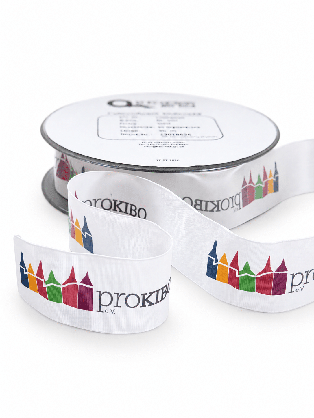 Geschenkband mit Logo 25 mm – 25 m Rolle mit mehrfarbigem 4c-Easy-Digitaldruck Geschenkband mit Logo 25 mm – 25 m Rolle mit mehrfarbigem 4c-Easy-Digitaldruck - easy-digitaldruck, personalisierte-baender
