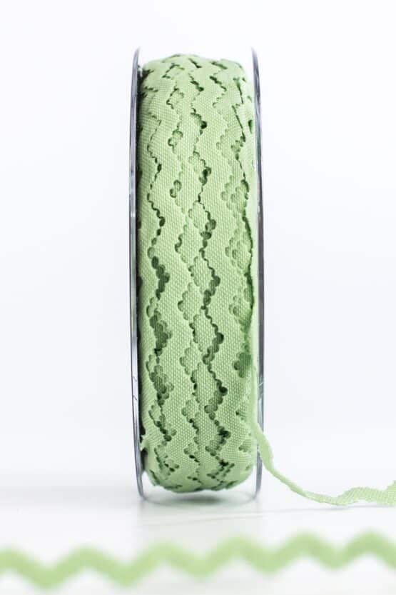 Zackenlitze “Extra”, hellgrün, 10 mm breit - hochzeit, geschenkband, geschenkband-fuer-anlaesse, geschenkband-einfarbig