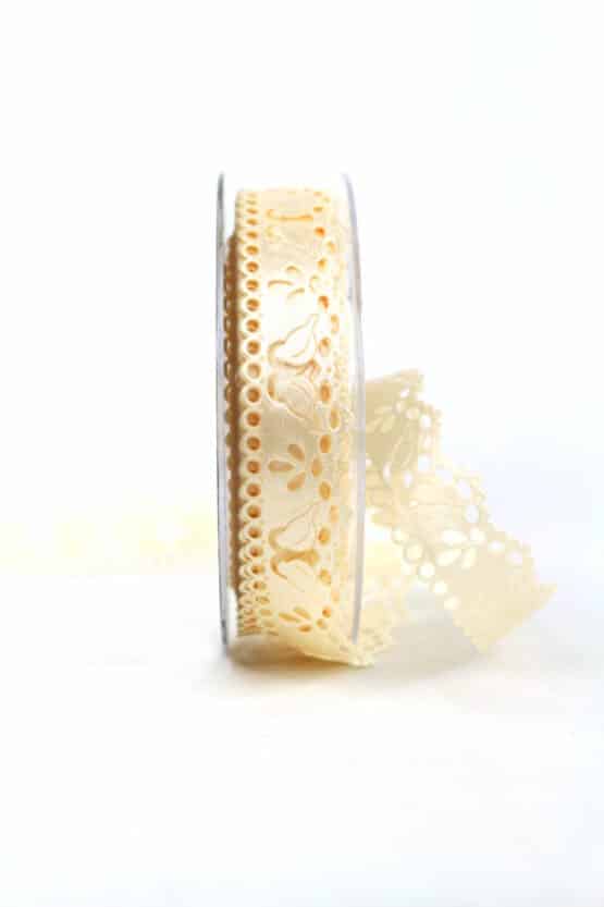 Schmuckband “Hochzeitstauben”, crème, 25 mm breit - hochzeit, geschenkband, geschenkband-fuer-anlaesse, anlasse