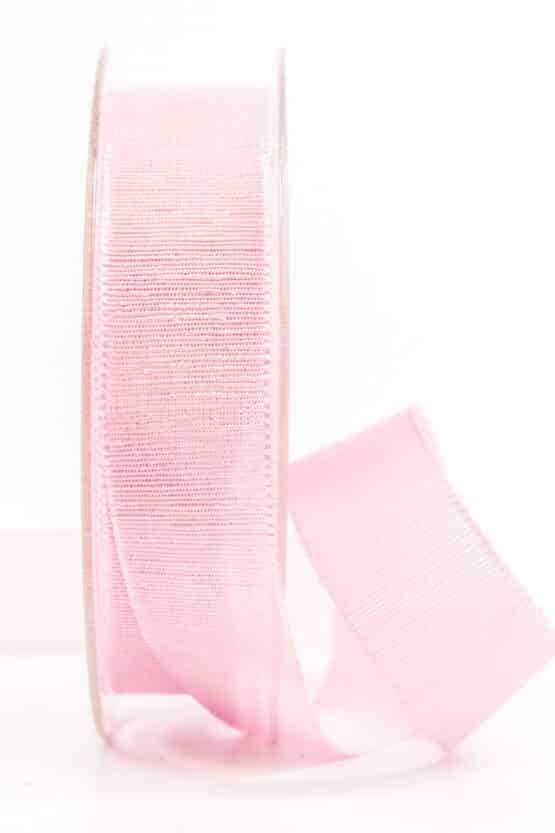 Geschenkband m. schöner Webstruktur, rosa, 25 mm breit - geschenkband, geschenkband-einfarbig