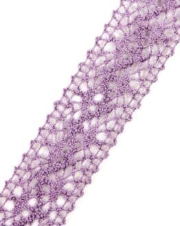 Häkelspitze, lila, 25 mm breit - spitzenbaender, hochzeit, geschenkband-fuer-anlaesse