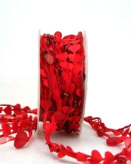 3fache Herzen-Girlande, rot - geschenkband-fuer-anlaesse, muttertag, anlasse, valentinstag