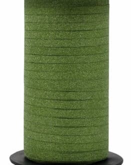 Glamour Glitzer-Kräuselband, fresh green, 5 mm breit - polyband, geschenkband