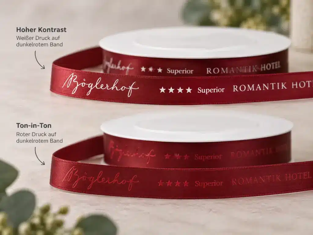Logo auf Geschenkband gestalten: 10 Regeln für ein gutes Druckergebnis Logo auf Geschenkband gestalten: 10 Regeln für ein gutes Druckergebnis - tipps-tricks, personaliserte-bander, fuer-unternehmen