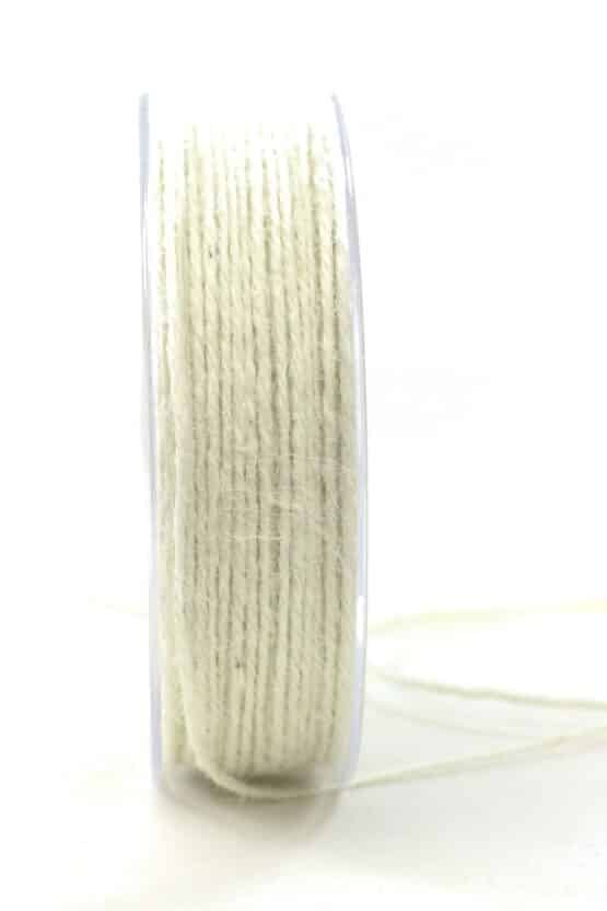 Jute-Kordel/Schnur, weiß, 1,5 mm breit, 50 m Rolle - kordeln, jutekordeln