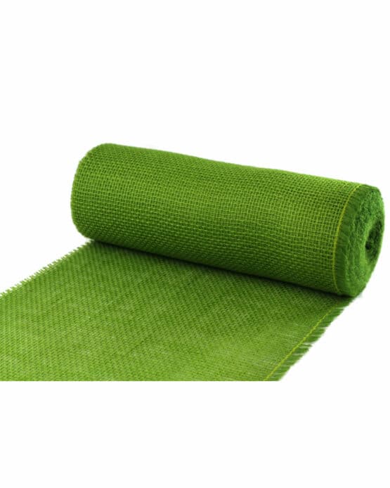 Jute-Tischläufer freshgreen, 30 cm breit, 10 m Rolle - juteband