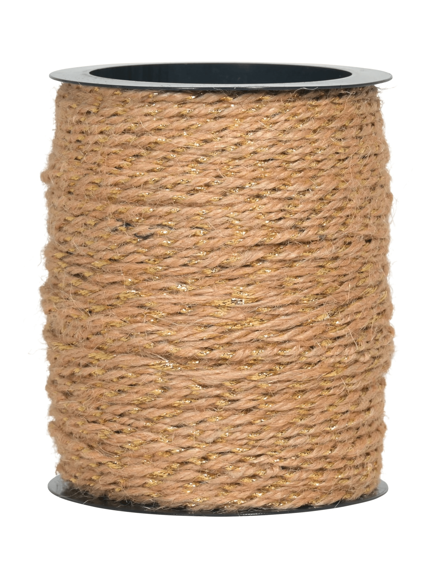 Jutekordel 2mm braun-gold - 8514702001550 Jutekordel 2mm braun-gold - 8514702001550