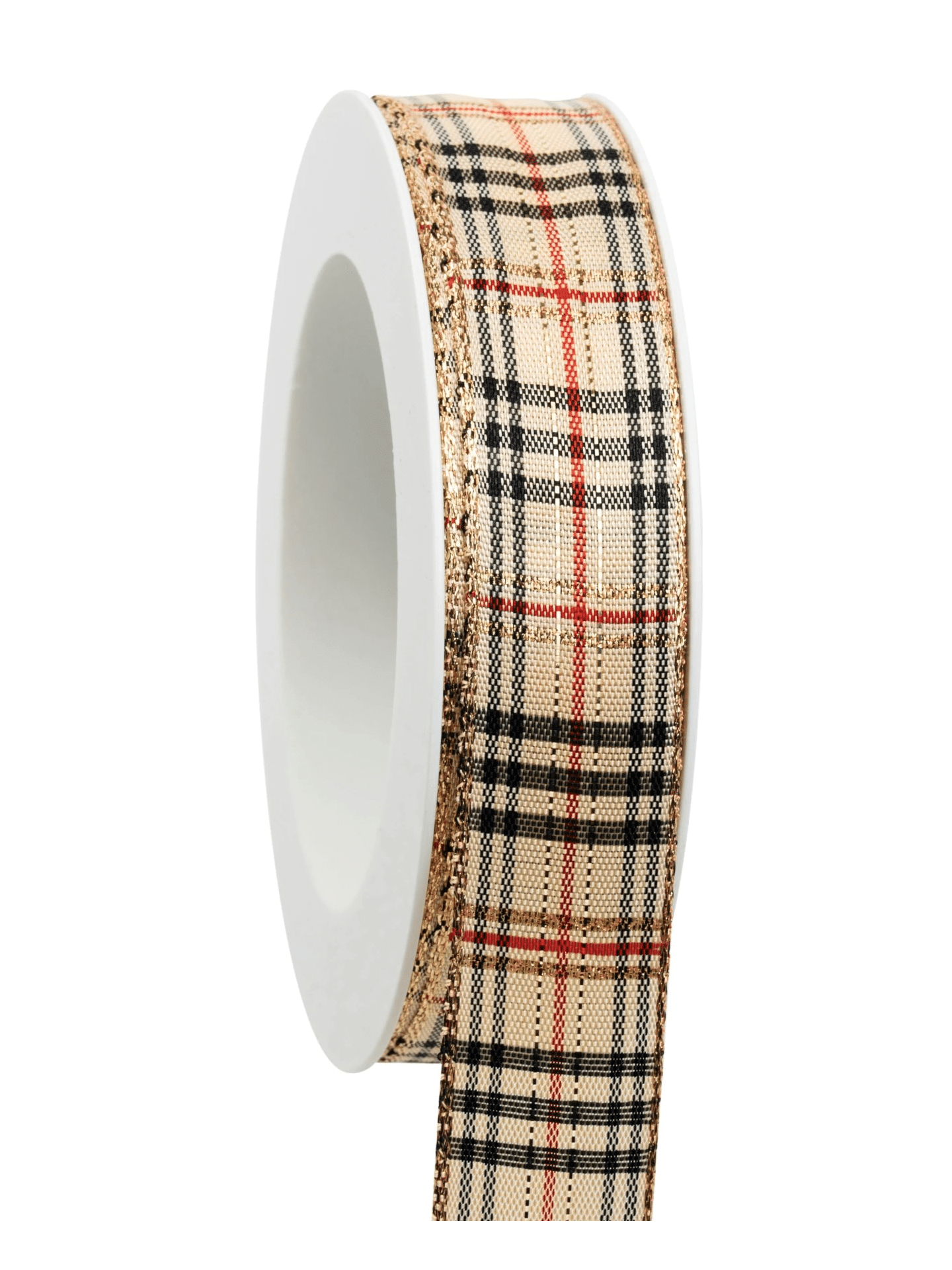 Karoband Weihnachten creme-gold 25mm - 837002502120