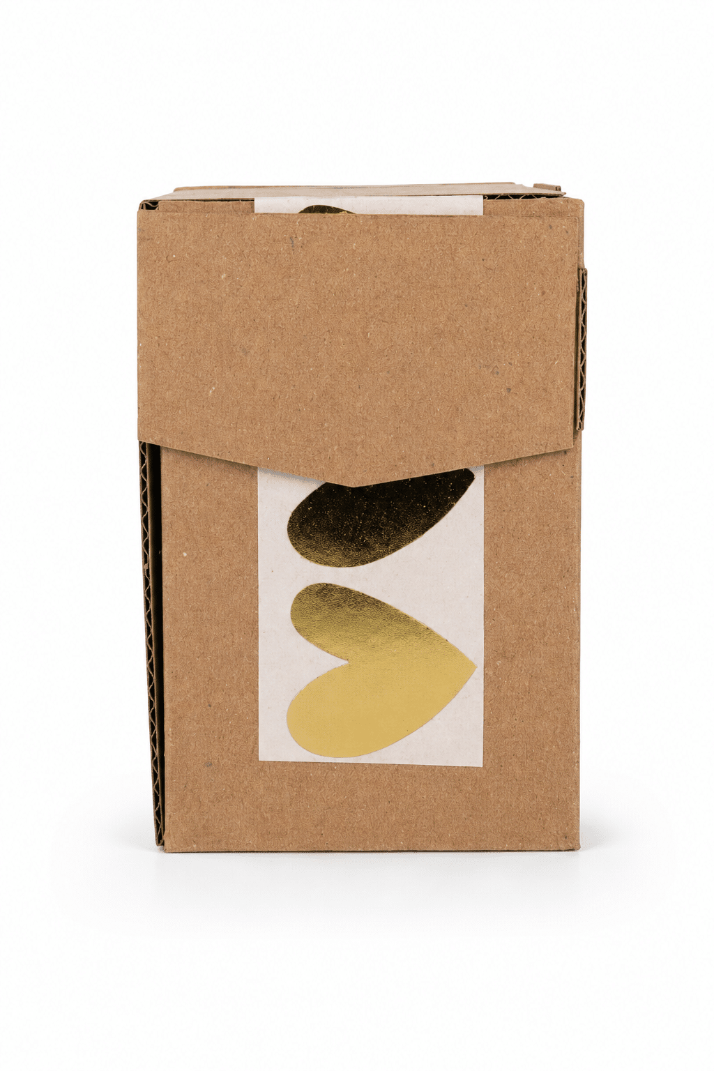 Klebeetikett goldenes Herz