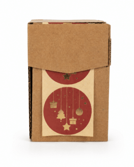 Geschenkaufkleber Weihnachtsdeko – rund bordeaux/gold 250 Klebeetiketten für Geschenke