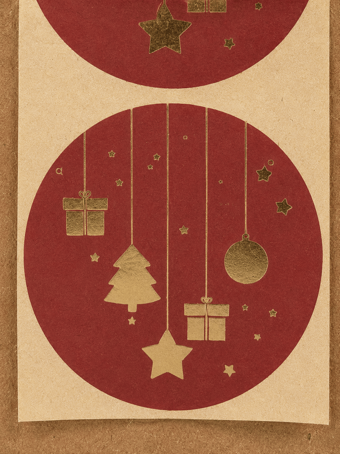Geschenkaufkleber Weihnachtsdeko – rund bordeaux/gold 250 Klebeetiketten für Geschenke - geschenkaufkleber, geschenkverpackung