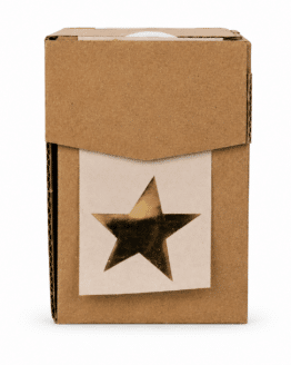 Geschenkaufkleber goldener Stern – rund weiß/gold 500 Klebeetiketten für Geschenke