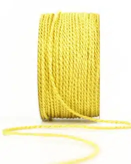 Kordel, gelb, 2 mm stark - kordeln, andere-baender