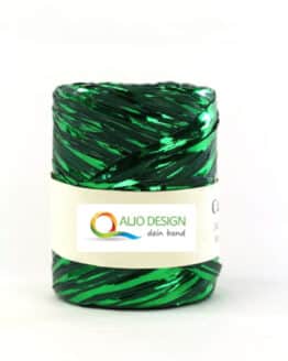 Metallraffia, grün metallic, 10 mm breit