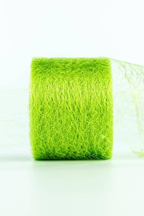 Netzband, hellgrün, 70 mm breit - outdoor-bander, netzband, geschenkband-einfarbig