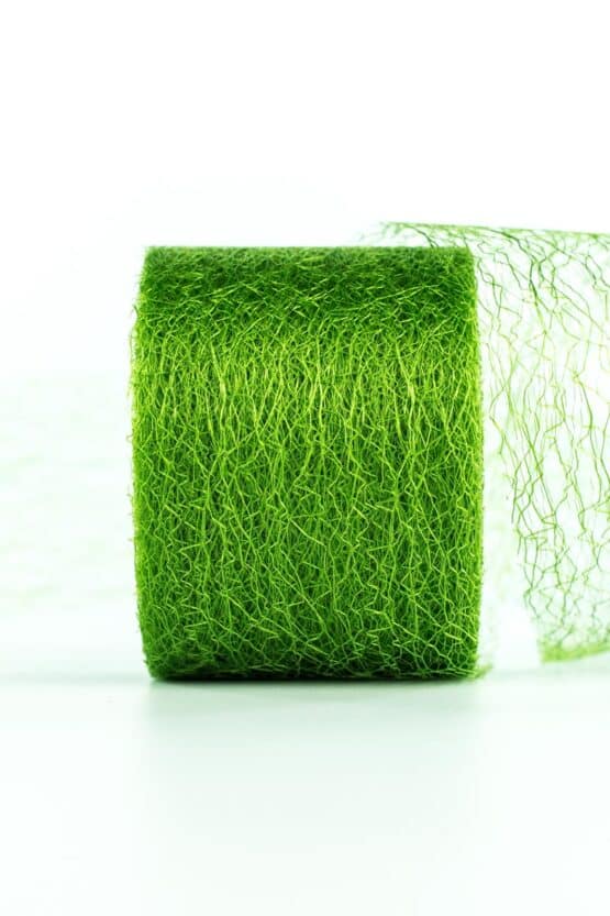 Netzband, grün, 70 mm breit - netzband, geschenkband-einfarbig, outdoor-bander