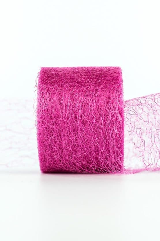 Netzband, pink, 70 mm breit - outdoor-bander, netzband, geschenkband-einfarbig