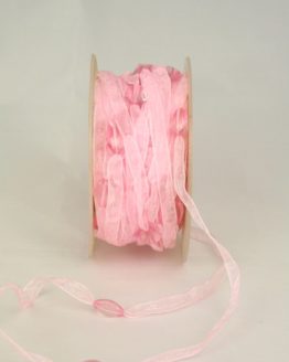 Organzaband mit Perlen, rosa, 8 mm - sonderangebot, organzaband, 20-rabatt