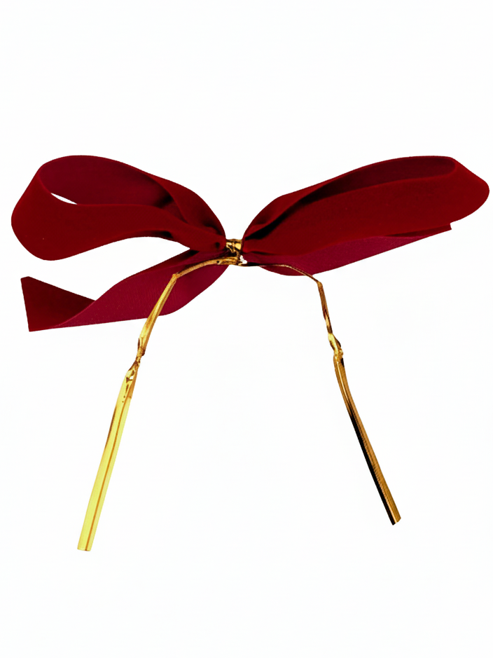 Wetterfeste Outdoor-Fertigschleife, rot, mit extra langem Clip, Breite ca. 13cm - geschenkverpackung, weihnachtsbaender, outdoor-schleifen, outdoor-bander, weihnachtsband-2, fertigschleifen