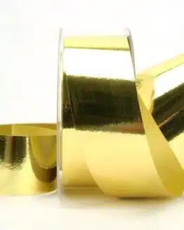 Poly-Ringelband 40mm gold metallic (88042-40-015) - wetterfest