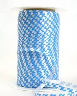 Poly-Ringelband 5 mm, weiß-blau Bayernraute - polyband, nationalband, oktoberfest, geschenkband-fuer-anlaesse, outdoor-bander, anlasse