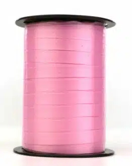 Polyband / Kräuselband, rosa, 10 mm breit - polyband