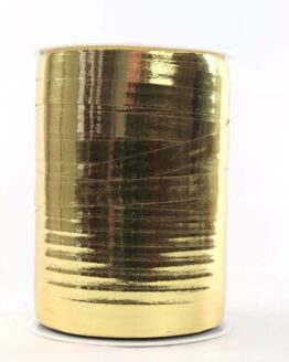 Polyringelband (Kräuselband) gold metallic, 5 mm