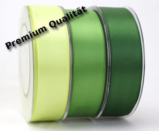 Premium Doppelsatinband 25 mm, extra weich - dauersortiment, satinband-dauersortiment, satinband, premium-qualitaet