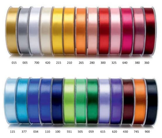 Premium Doppelsatinband 25 mm, extra weich, 25 m Rolle - dauersortiment, satinband-dauersortiment, satinband, premium-qualitaet
