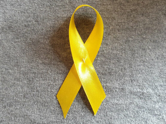 Awareness Ribbon (Revers Schleife) gelb, 10 Stück - revers-schleifen, nationalband