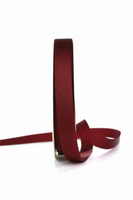 Ripsband, bordeaux, 15 mm breit - geschenkband, geschenkband-einfarbig, ripsband